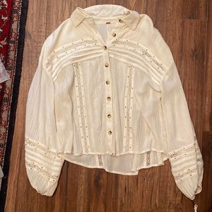 Free people peasant top size small